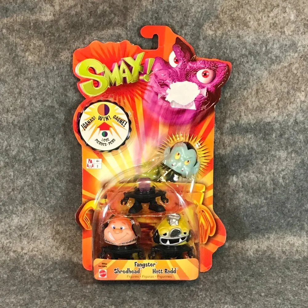 SMAX! MATTEL Fangster, Shredhead, and Hott Rodd Figurines New in Case - Picture 2 of 6